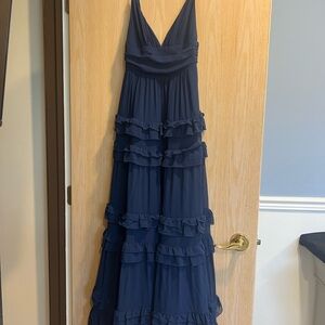 Lulu’s Elegant Navy Blue Maxi Dresss